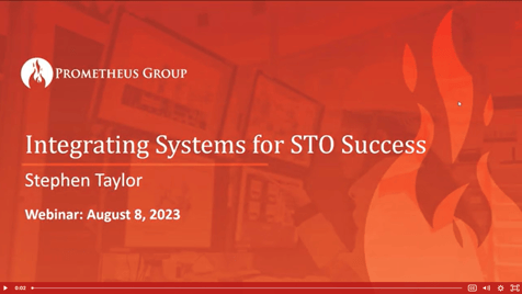 Integrating Systems for STO Success Webinar Screenshot